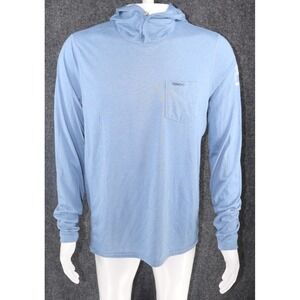 Poncho‎ Hoodie Mens Medium Performance Lightweight Sky Blue Casual Athleisure